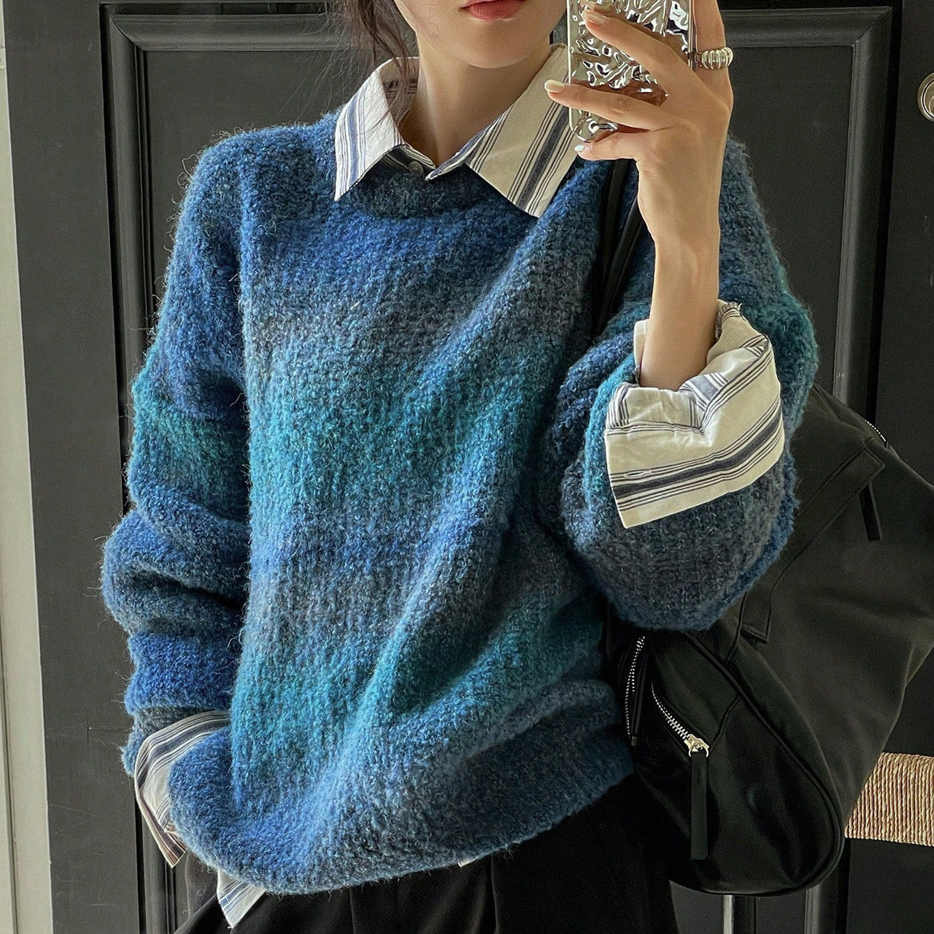 Outer Wear Soft Glutinous Retro Hong Kong Style Sweater