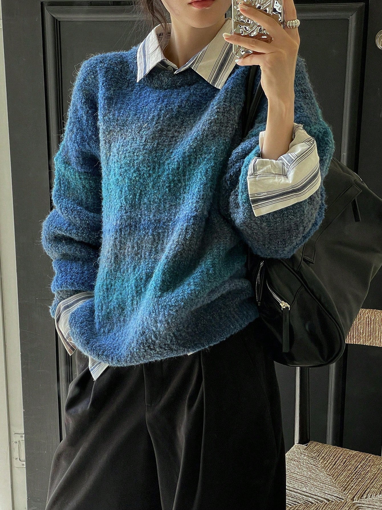 Outer Wear Soft Glutinous Retro Hong Kong Style Sweater