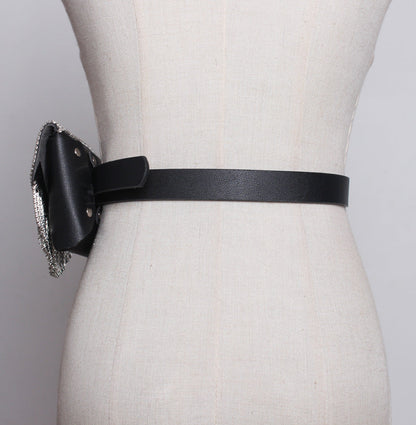 Flash Diamond Mini Sac de téléphone portable pour femmes Sac de ceinture