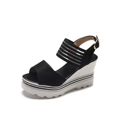 Flat Buckle Platform Casual Lightweight Women'S Shoes