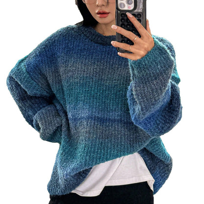 Outer Wear Soft Glutinous Retro Hong Kong Style Sweater
