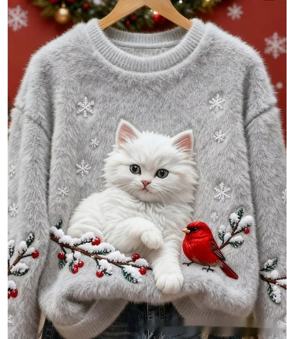 3D Digital Printed Flannel Sweatshirt Women