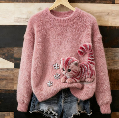 Christmas Retro Green Unisex Sweater