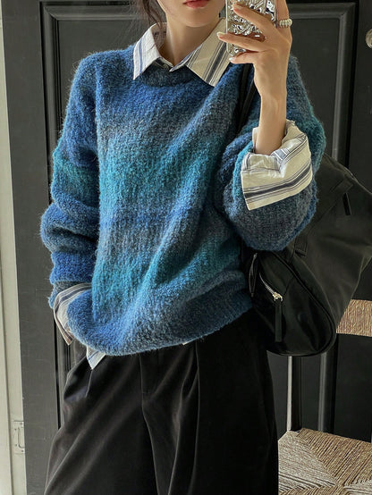 Outer Wear Soft Glutinous Retro Hong Kong Style Sweater