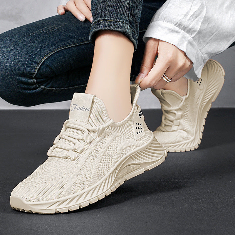 Baskets Femme Légères et Confortables – Chaussures de Marche Antidérapantes en Maille Respirante pour Sport, Travail ou Quotidien