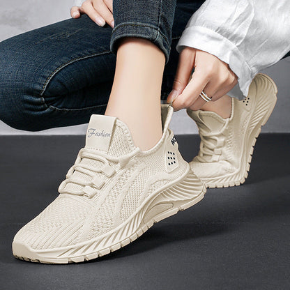 Baskets Femme Légères et Confortables – Chaussures de Marche Antidérapantes en Maille Respirante pour Sport, Travail ou Quotidien
